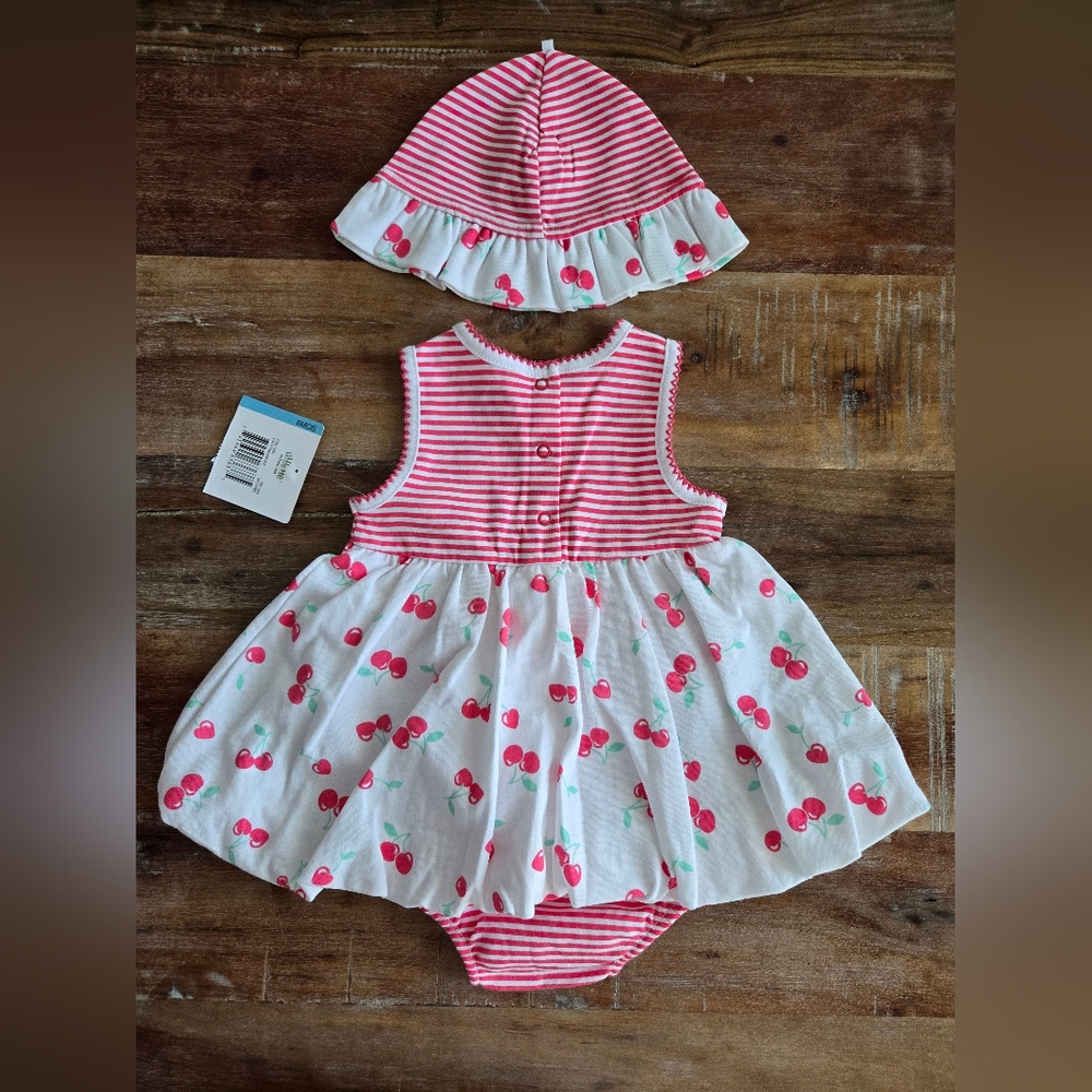 Little Me Dress and Hat Set - Picture 2 of 4